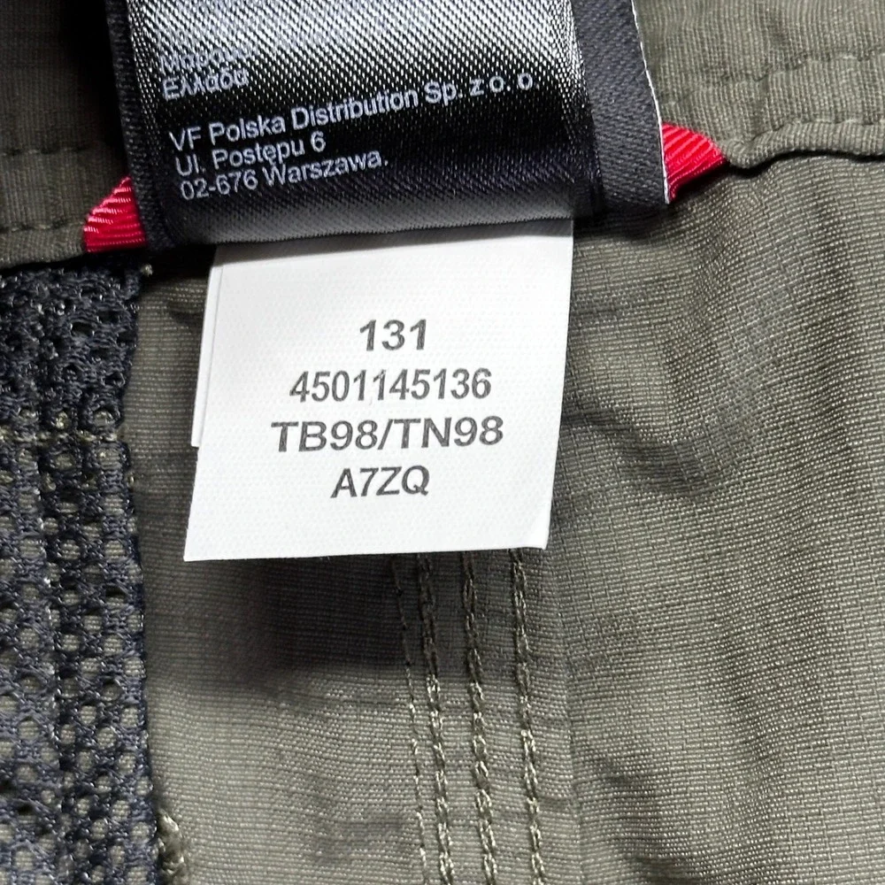 The North Face Packable Hiking Shorts Mens 40 Green Nylon Ripstop Cargo Outdoor